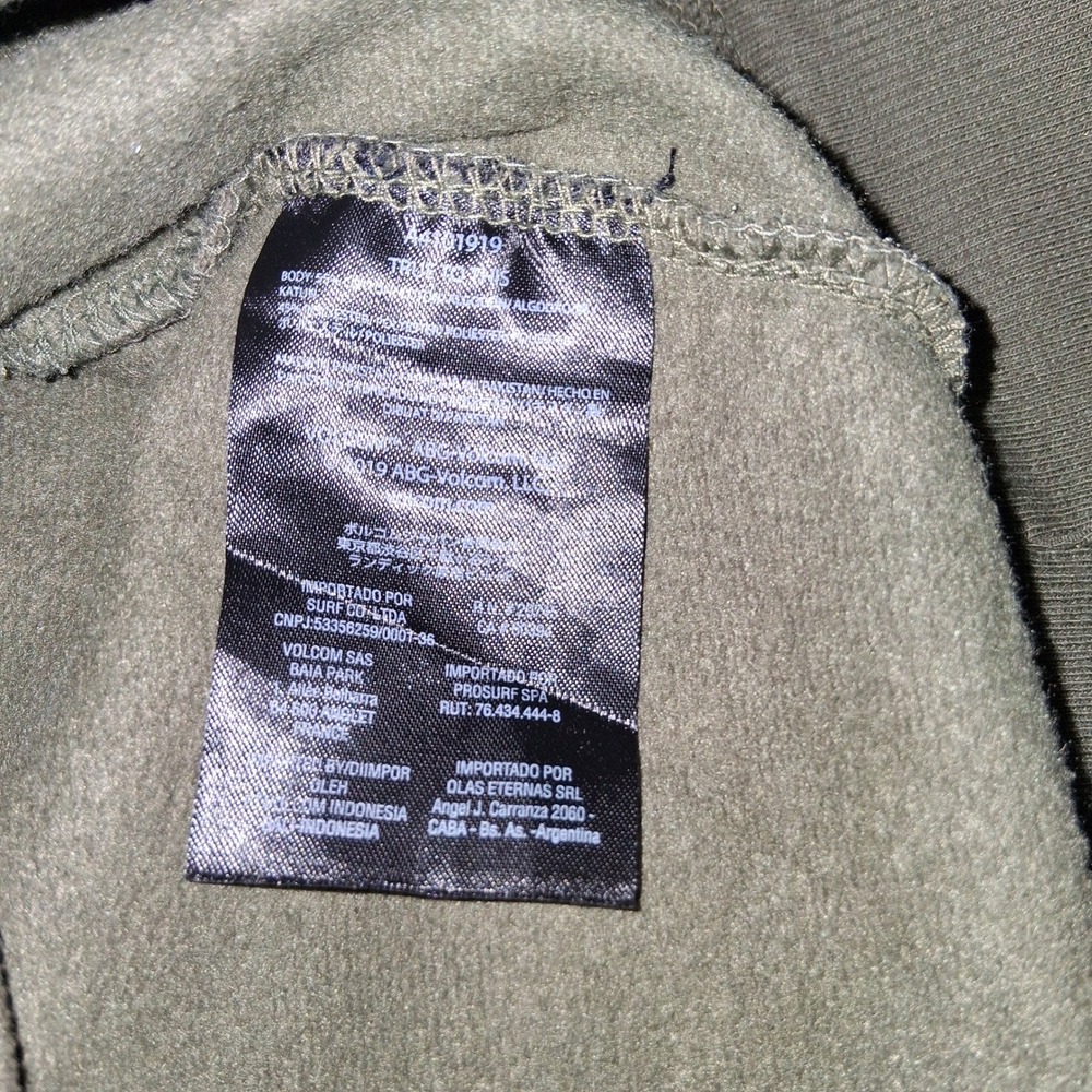 Volcom Solid Pullover Hoodie Olive Green Men's Si… - image 7